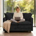 RH Furniture Outlet Loveseat Sofa Cloud Couch 50 Inch Modern 2 Seat Deep Seat Sofa with Pillows