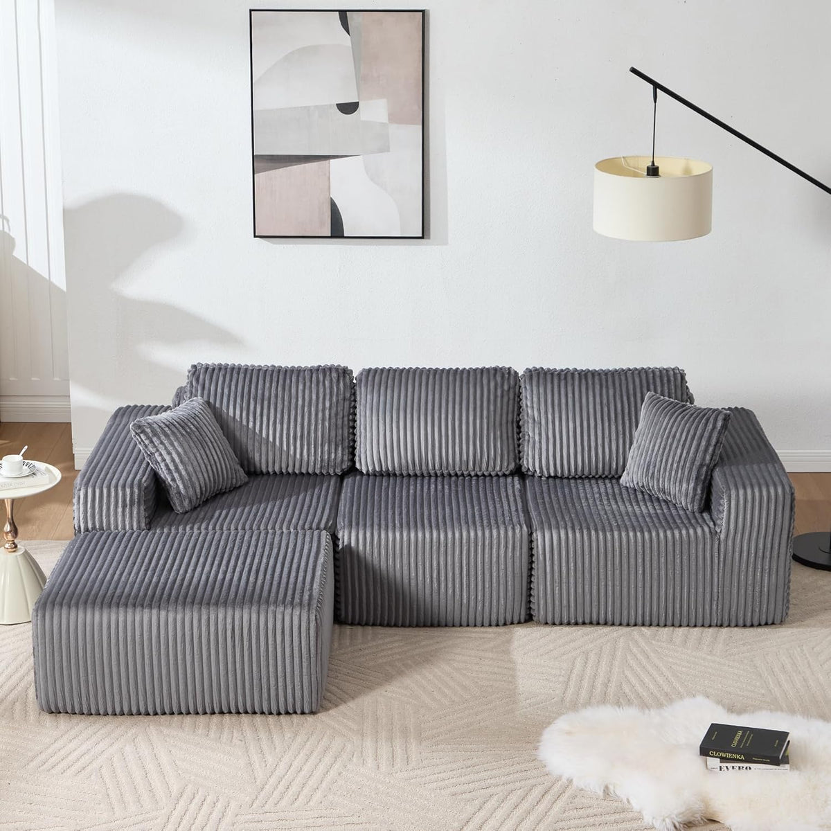 RH Furniture Outlet Modular Sectional Sofa Cloud Sectional Couch Deep Seat L Shaped Couch